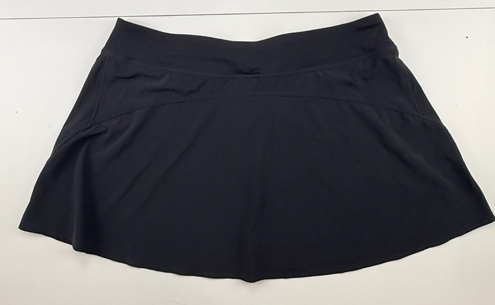 Lululemon Womens Black Athletic Skirt Size Unknown Liner Removed 16" Running